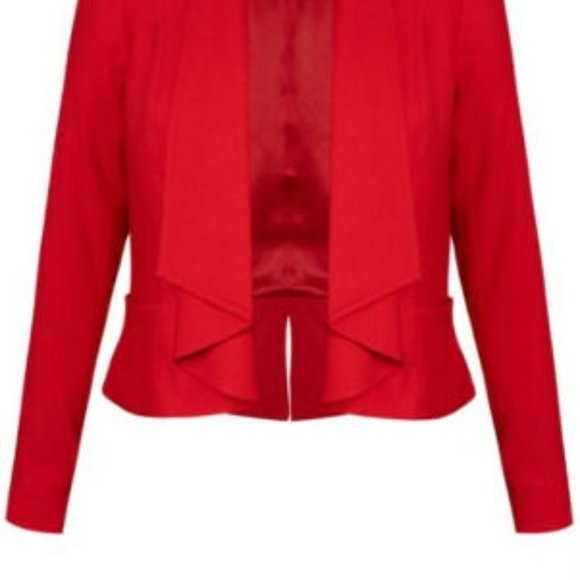 City Chic Red Women's Jacket - Picture 2 of 10